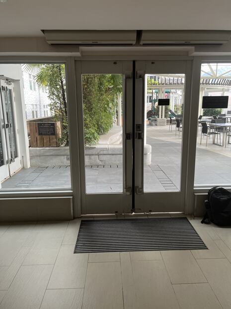 Terrace doors and mat