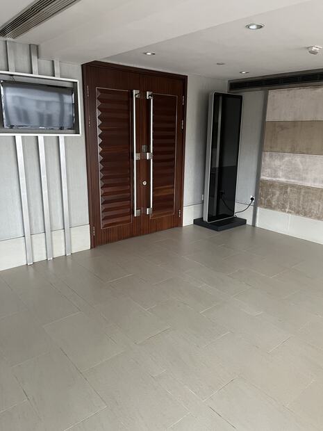 Wood doors and screen